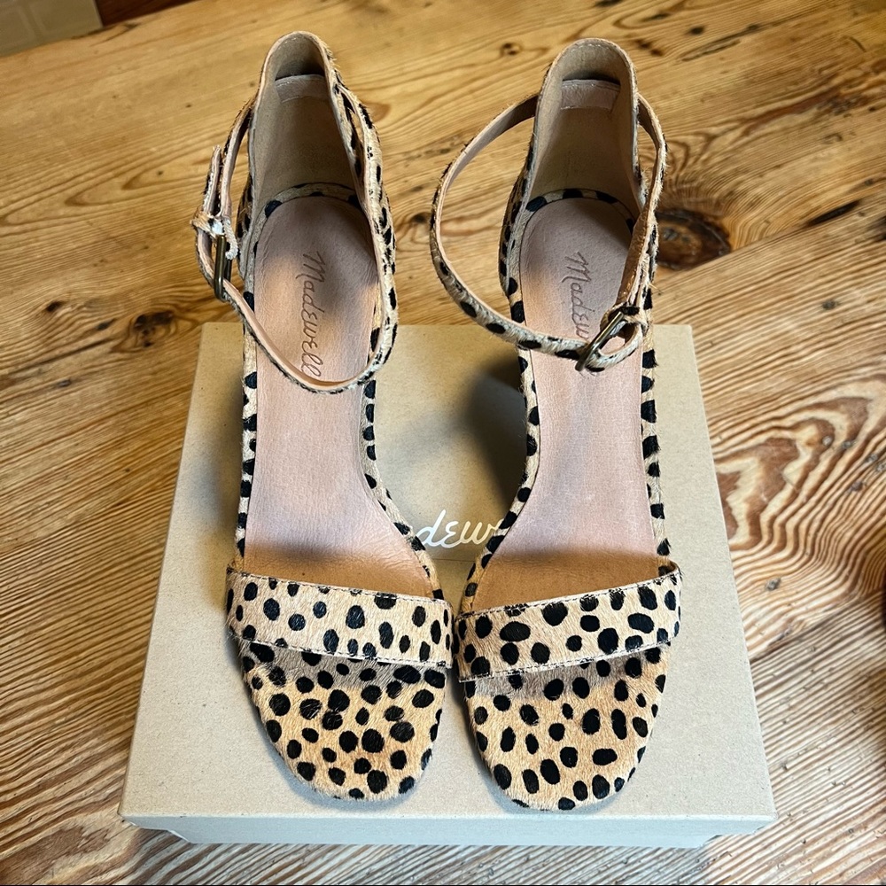 New- Madewell ankle strap heels - size 8 never worn!